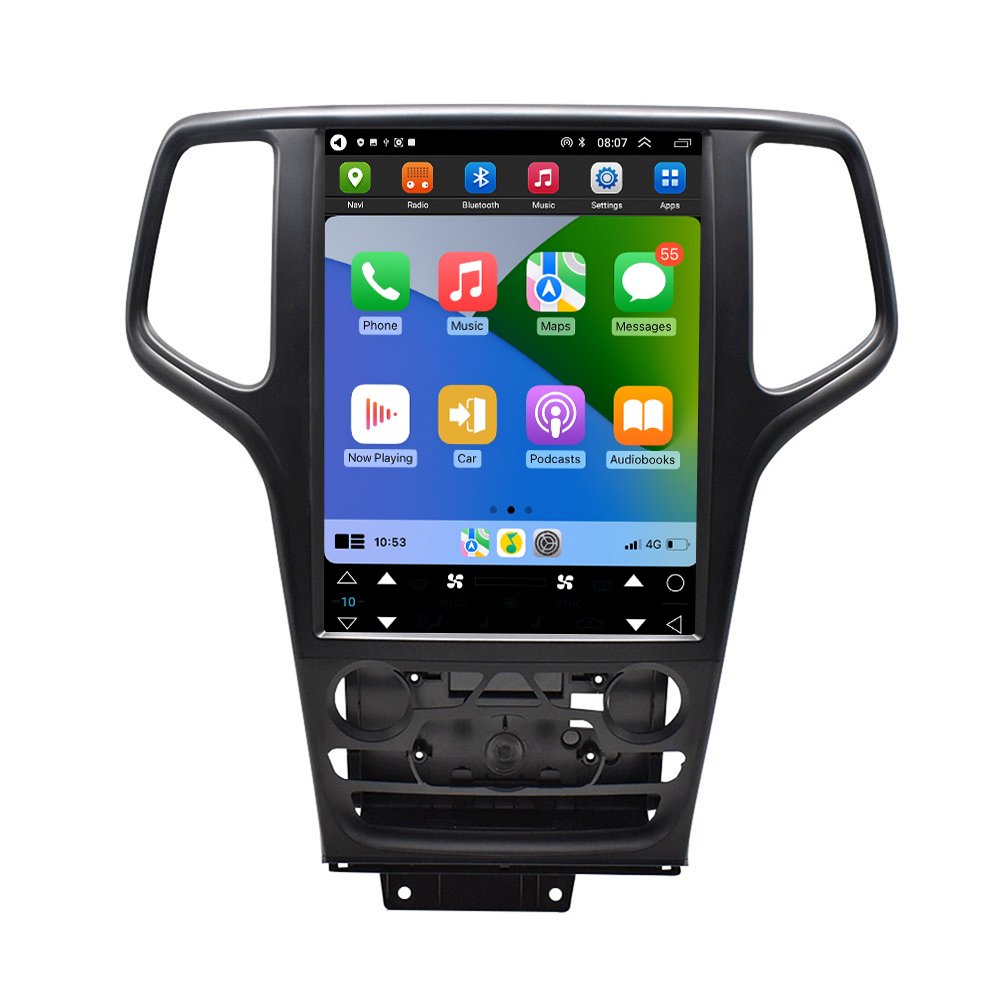 12.8 Inch Touch Screen Android Car DVD Player with GPS Navigator Multimedia for Jeep Grand Cherokee 2014-2017 Auto Supported