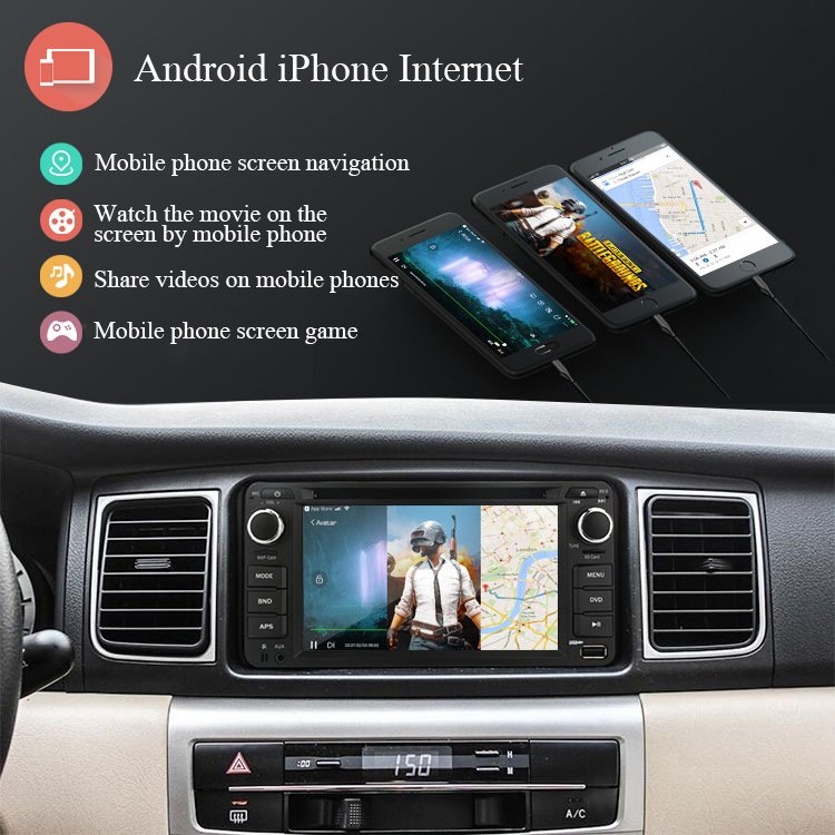 Cross-border exclusive supply Universal 6.2 inch Car DVD Navigation Player
