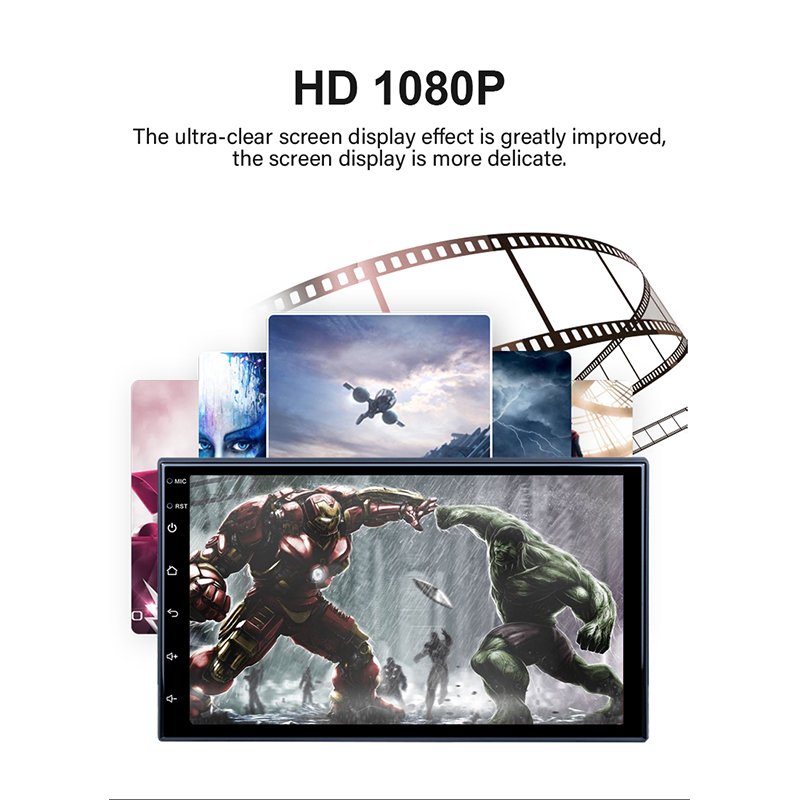 Hot Sale Car Radio Player 2 Din With Android Auto Car play Universal 7" Video Multimedia Player Car DVD Player