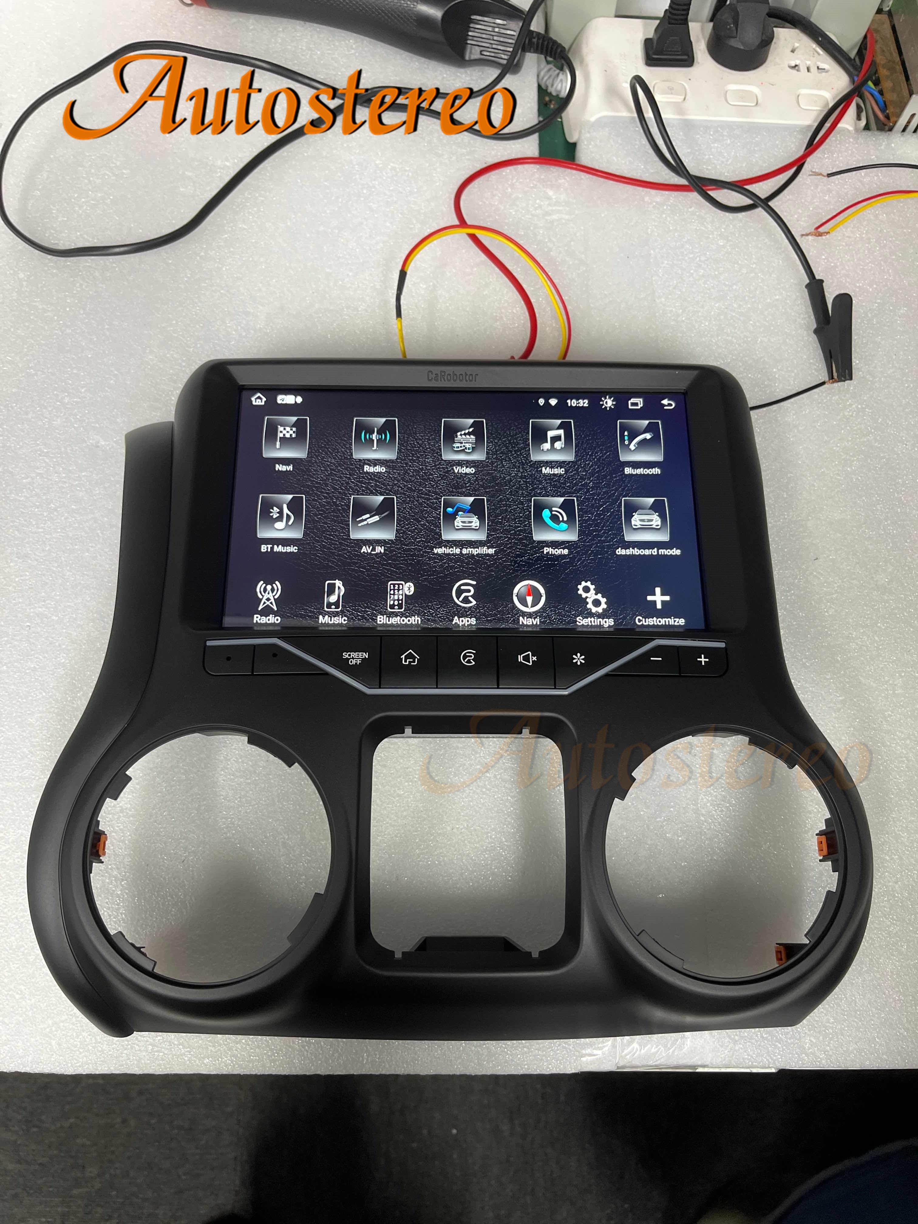 Android 10 OEM Car Dashboard For Jeep Wrangler 3 JK 2010-2017 Auto Instrument Headunit Radio Stereo Multimedia Player Electronic