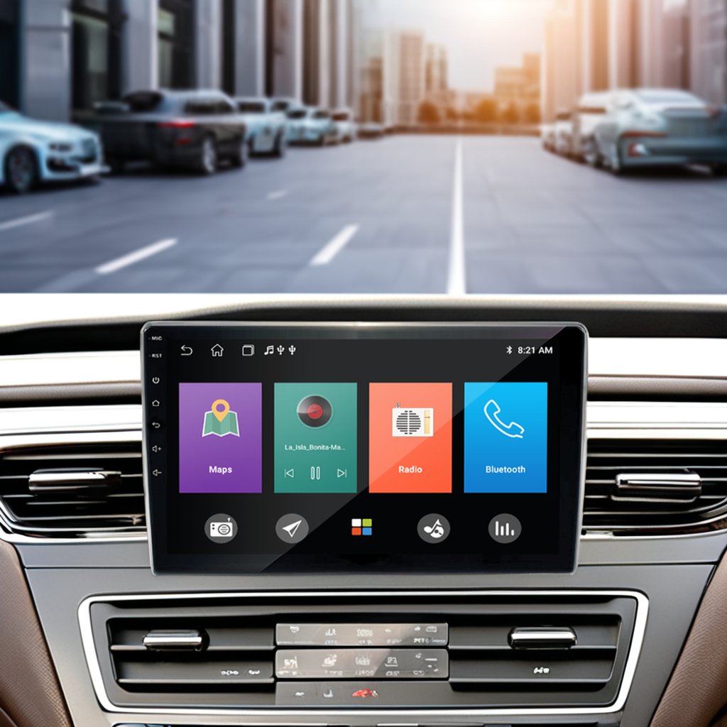 Double Din 1+32G Car Radio DVD Player Android Auto Camera CarPlay Stereo Car Audio Navigation Built-In GPS for Universal car