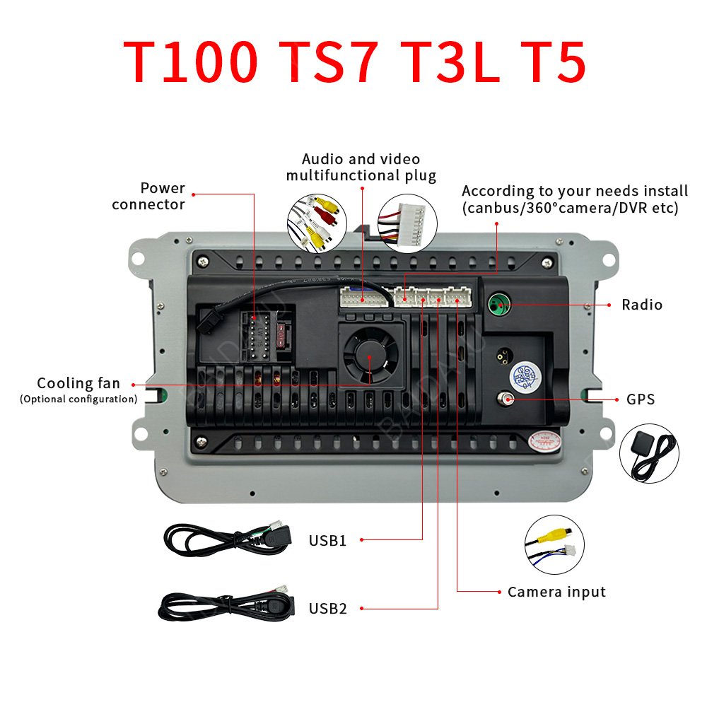 Android 14 8inch Car video car dvd Player For VW Passat Golf Caddy Tiguan Universal Car Auto Radio Multimedia GPS Stereo 2+32GB