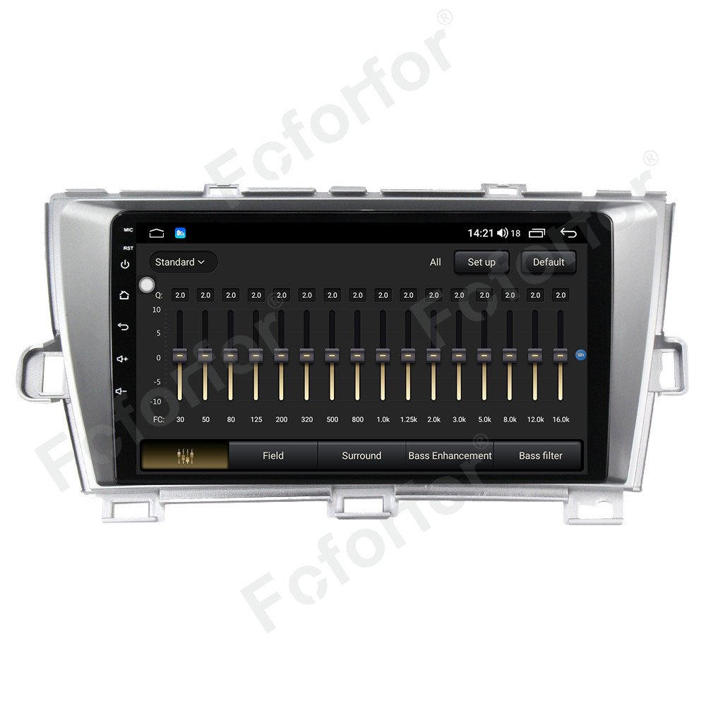 6+128GB Android 12.0 Car Stereo Auto Head Unit Radio Video DVD Player Carplay GPS Navigation For Toyota Prius 2010-2015 Silver