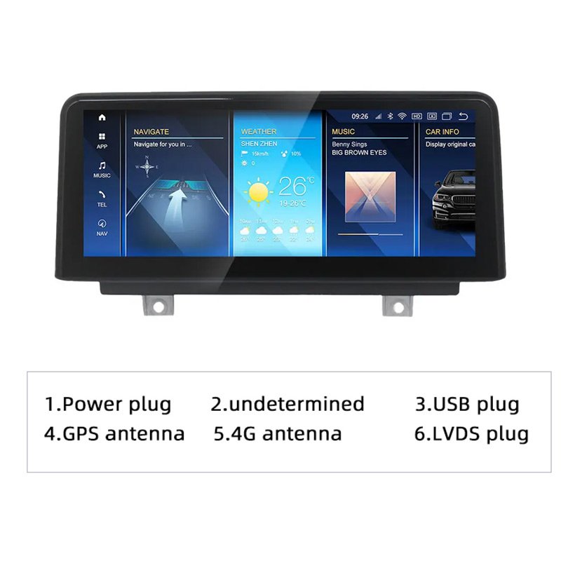 8G+128G 10.25 inch dvd car radio stereo android touch screen multimedia player carplay for bmw 3 series f30 f35 f80