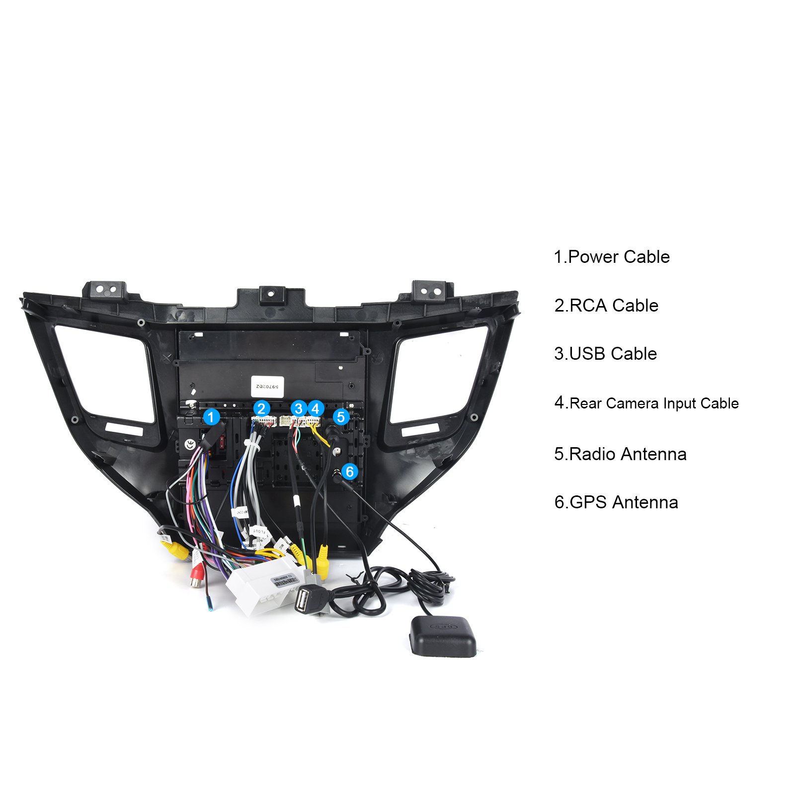Podofo Double Din 9.7Inch Autoradio Car Radio 2G For Hyundai TUCSON 2016-2018(left hand drive) Carplay Android Auto WIFI GPS BT