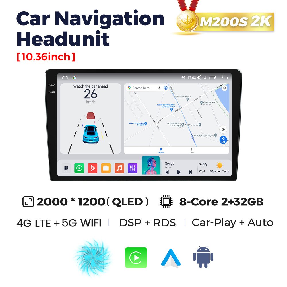 Navifly Hot sell MS FYT7862 9863 Newest android car stereo for 9/10inch Host Device All Model Universal headunit with car play