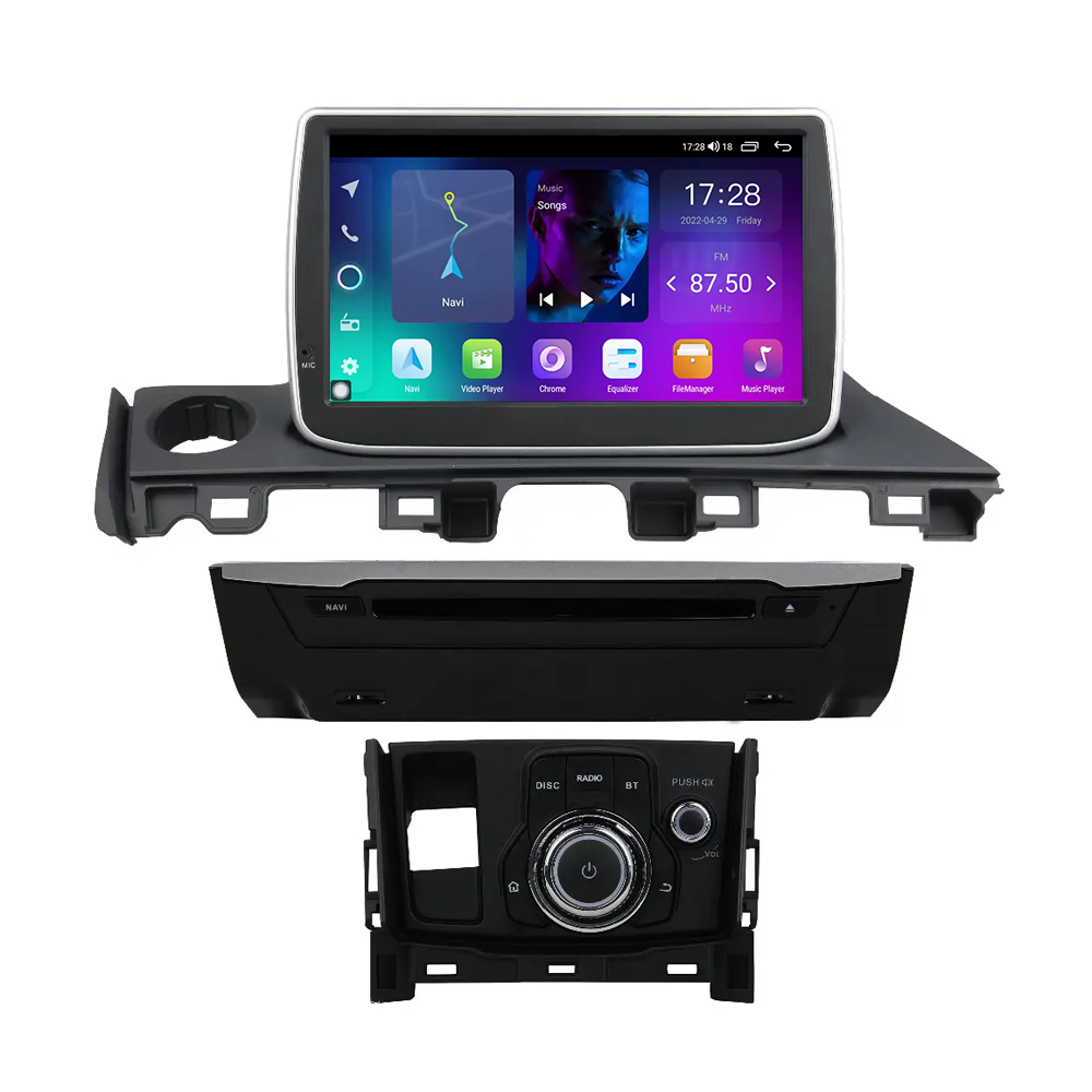 Android Car Radio 1Din 2K Touch Screen 9 inch Car DVD Player For Mazda6 Atenza 2017 Multimedia System With Navigation&GPS BT FM