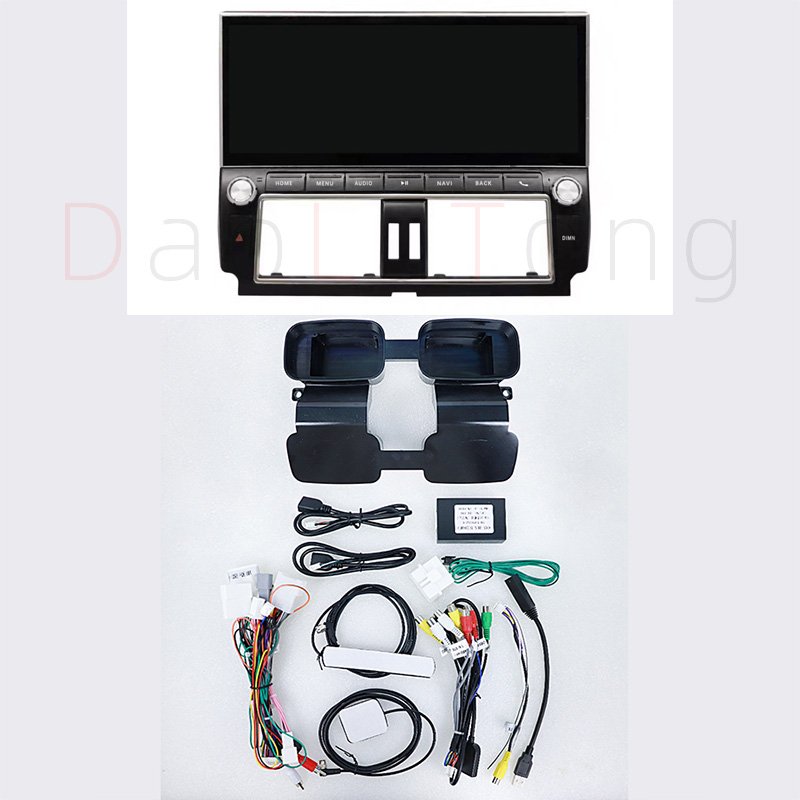 12.3 inch dvd car radio stereo android 11 touch screen multimedia player carplay for Toyota Prado 2014-2017
