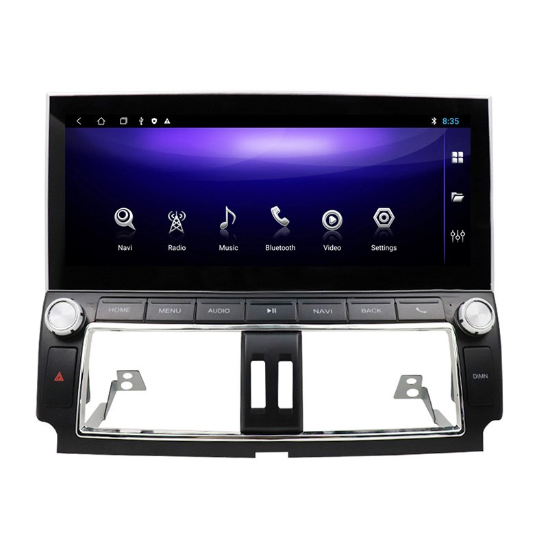 12.3 inch dvd car radio stereo android 11 touch screen multimedia player carplay for Toyota Prado 2014-2017