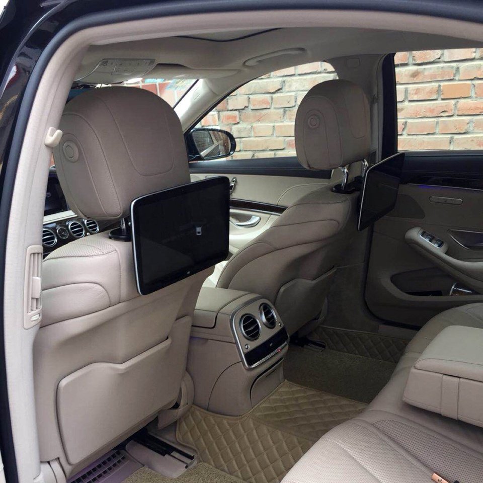 2.5D Screen LCD Display Headrest dvd Player Kids Video Game Entertainment Equipment In Car Back Seat For Mercedes C A B GLC CLS