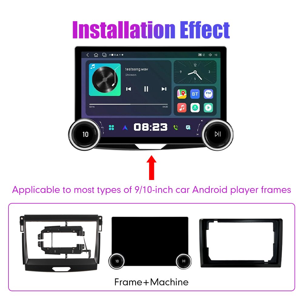 11.8Inch Car Radio For Ford Ranger 2014-2017 DIAMOND 2K QLED Screen 2Din Android Car Stereo Car DVD Player Carplay DSP