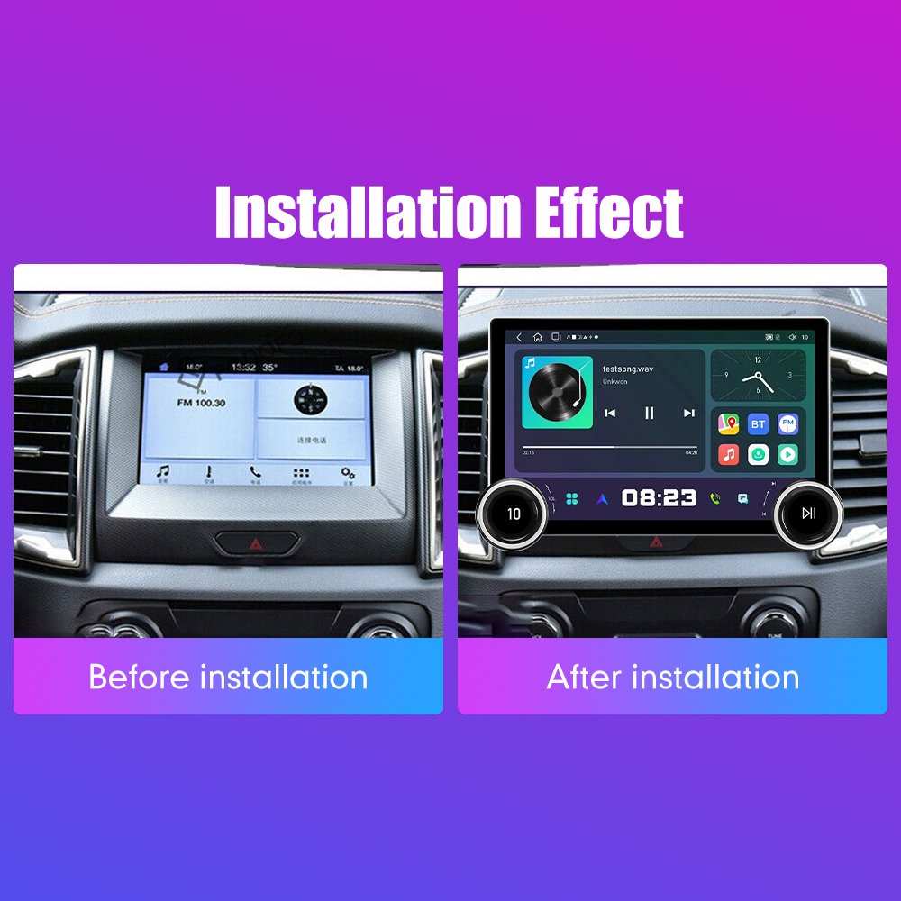11.8Inch Car Radio For Ford Ranger 2014-2017 DIAMOND 2K QLED Screen 2Din Android Car Stereo Car DVD Player Carplay DSP