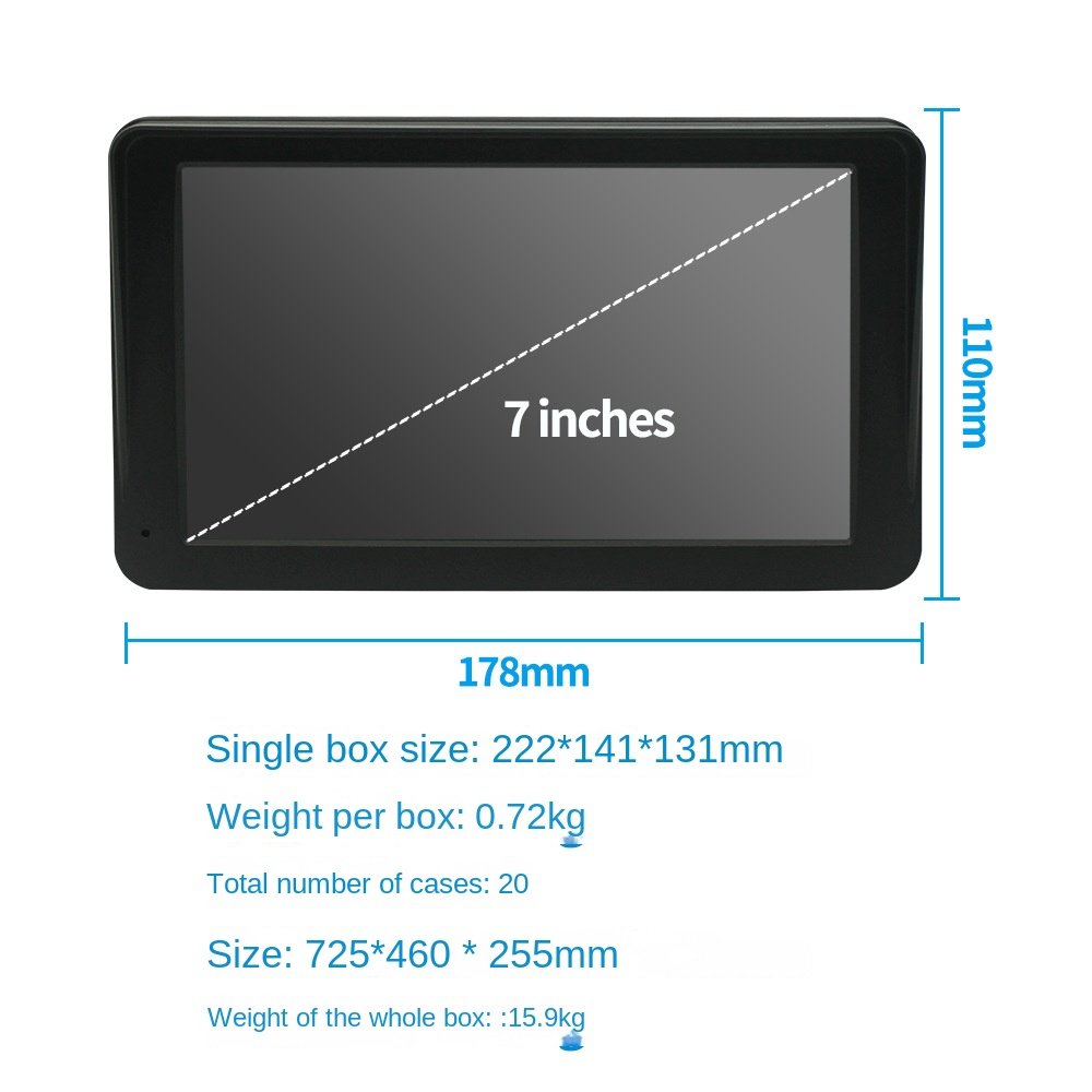 Universal 7 Inch Touch Screen Stereo Car DVD Player for VW Golf 5