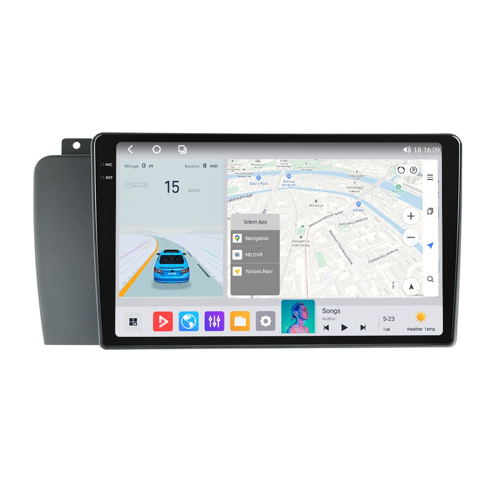 MEKEDE M6 3D 8-core 8 256GB the Newest Android System qled touch screen 4g lte wifi 1280*720 for Volvo XC70 V70 S60 2004-2007