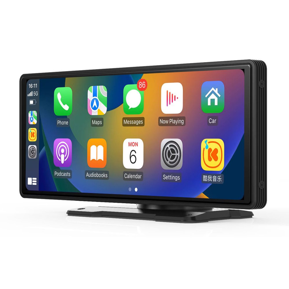 10.26 Inch Touch Screen Car Radio HD DVR Portable Carplay 4K +1080P Dash Cam WiFi BT Car Display Car Dvd Player