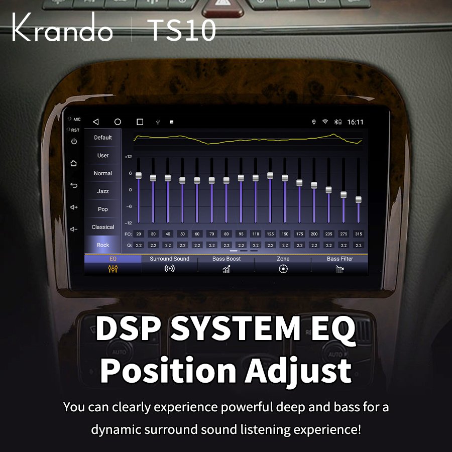 Krando Android auto car radio gps multimedia dvd player head unit For Mercede Benz S Class W220 S280 S320 S350 S400 1999-2006