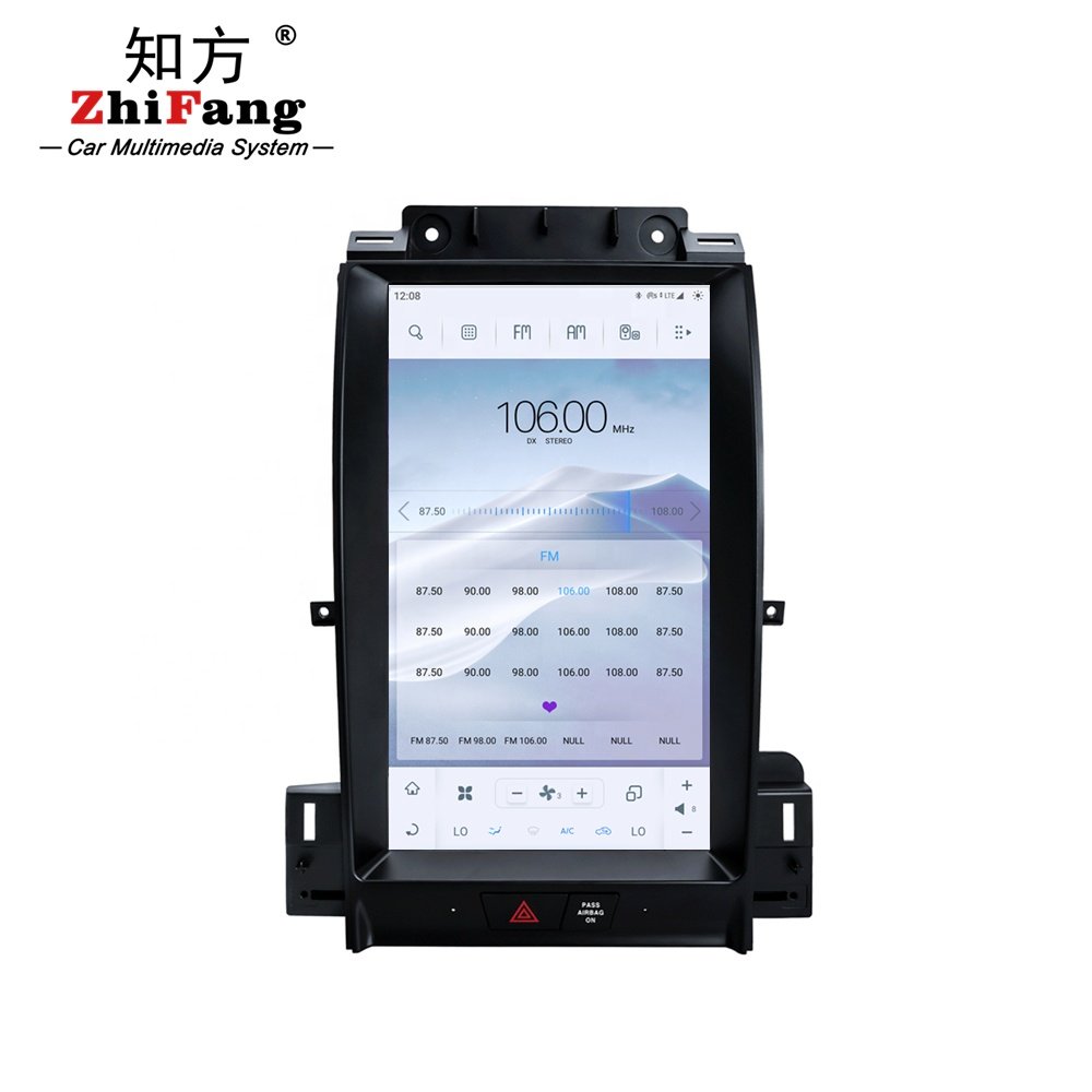 13.6" tesla style vertical screen android 11 car radio stereo gps navigation for Ford Taurus 2009-2013 dvd player 8/128GB 4G