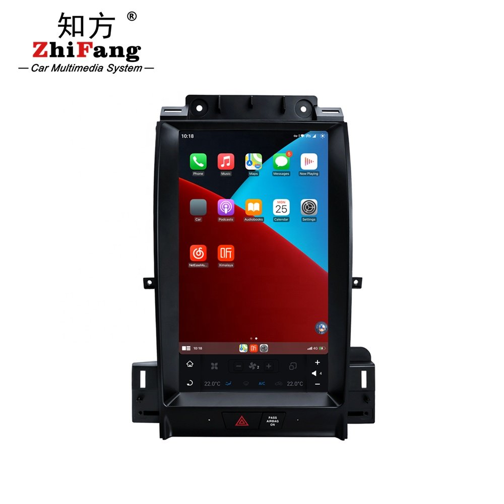 13.6" tesla style vertical screen android 11 car radio stereo gps navigation for Ford Taurus 2009-2013 dvd player 8/128GB 4G