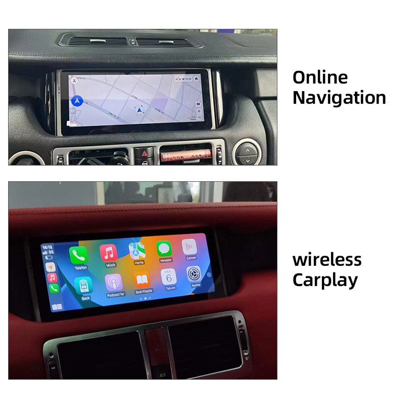 10.25" dvd car radio stereo android touch screen multimedia player carplay for Land Rover range rover V8