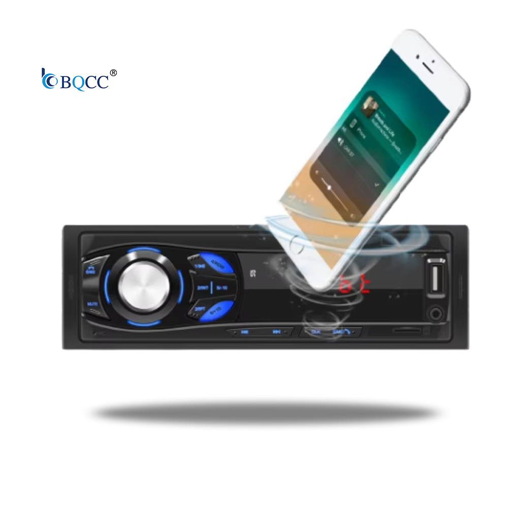 Car Stereo Audio 1din In-Dash 12V FM Receiver MP3 Handsfree Call USB AUX-in Phone Charging Car Radio Player Remote Control