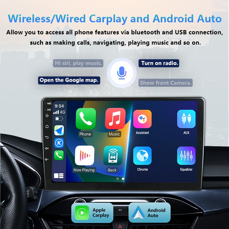 New Arrival N3L 32GB 9/10 Inch Lodark Car DVD Player Stereo Android Audio Touch Screen Multimedia Carplay Radio GPS Navigation