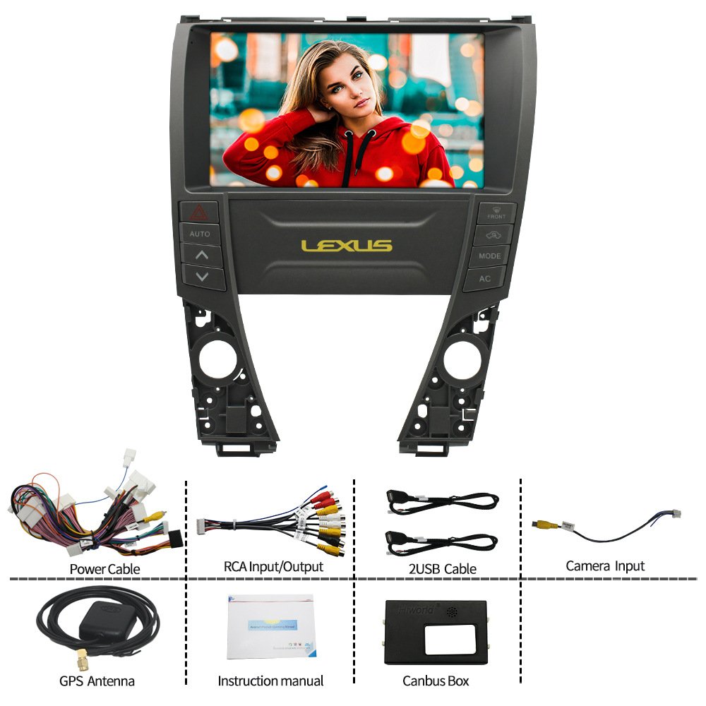 9" Android Car Radio 4G WIFI Wireless Carplay Android Car Touch Screen Stereo Player For Lexus ES ES240 ES350 ES330 2006~2009