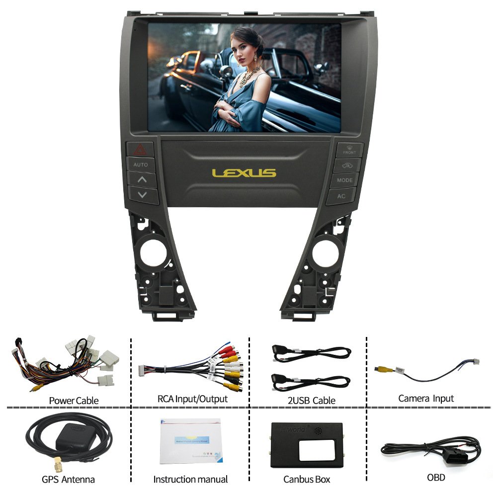 9" Android Car Radio 4G WIFI Wireless Carplay Android Car Touch Screen Stereo Player For Lexus ES ES240 ES350 ES330 2006~2009