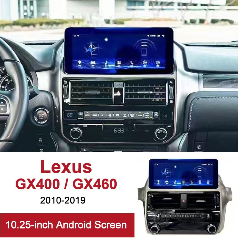 10.9-inch dvd car radio stereo android touch screen multimedia player carplay gps navigation For LEXUS GX400/GX460 2010-2020