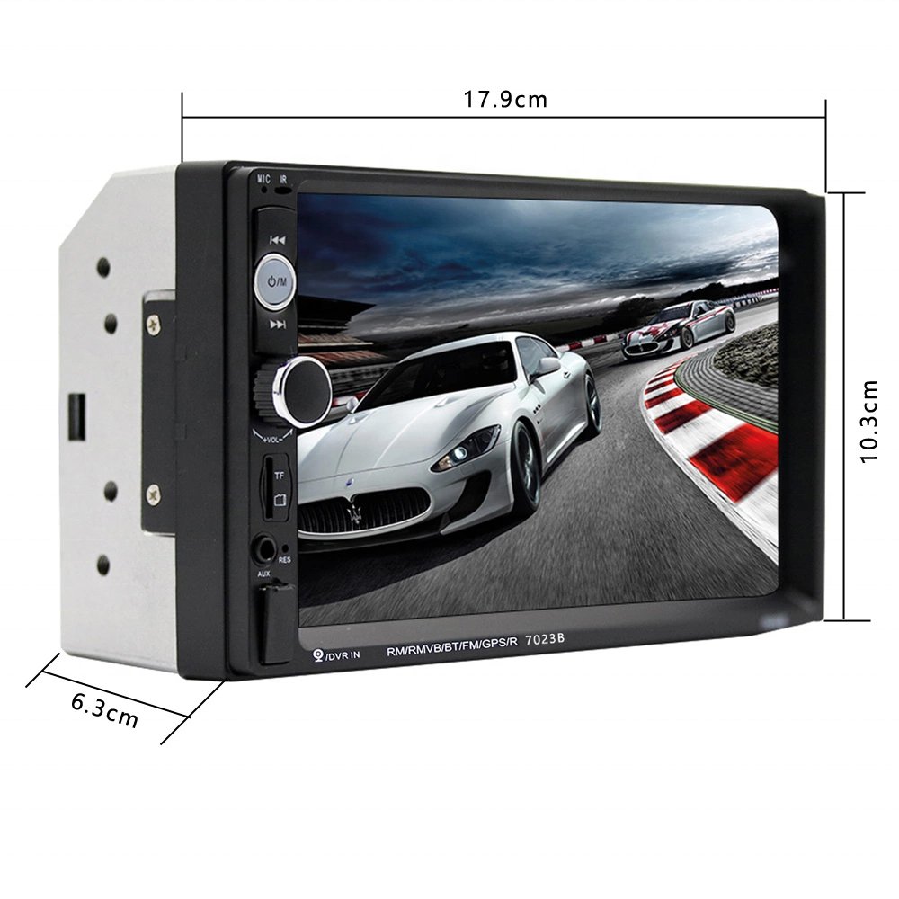 (US/UK/EU Stock) Podofo 2 Din Car Radio Stereo Radio Para Carro 7" Touch Screen BT FM 7023B Steering Wheel Control Rear Camera