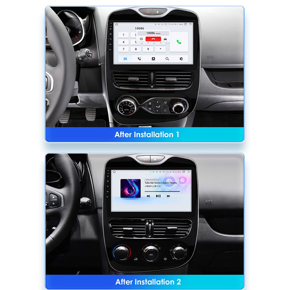 10 Inch android car dvd player for renault clio 4 2016 2017 2018 2019 with apple car play and navigation & gps 4g