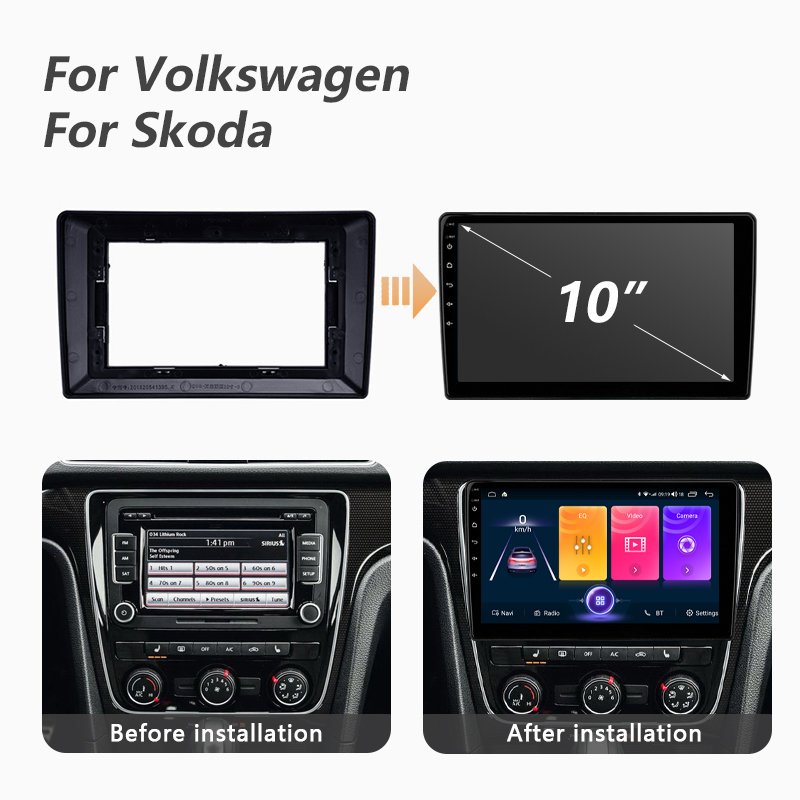 10" Universal car dvd player android auro for VW Bora Golf 6 Passat Scirocco Sharan Touran For Skoda Octavia Fabia 2