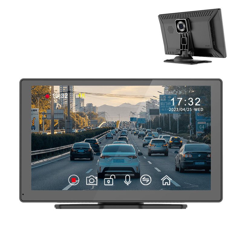 9inch Q9S dash cam Auto Android wireless carplay front and rear dual recording car navigation system car dvd player