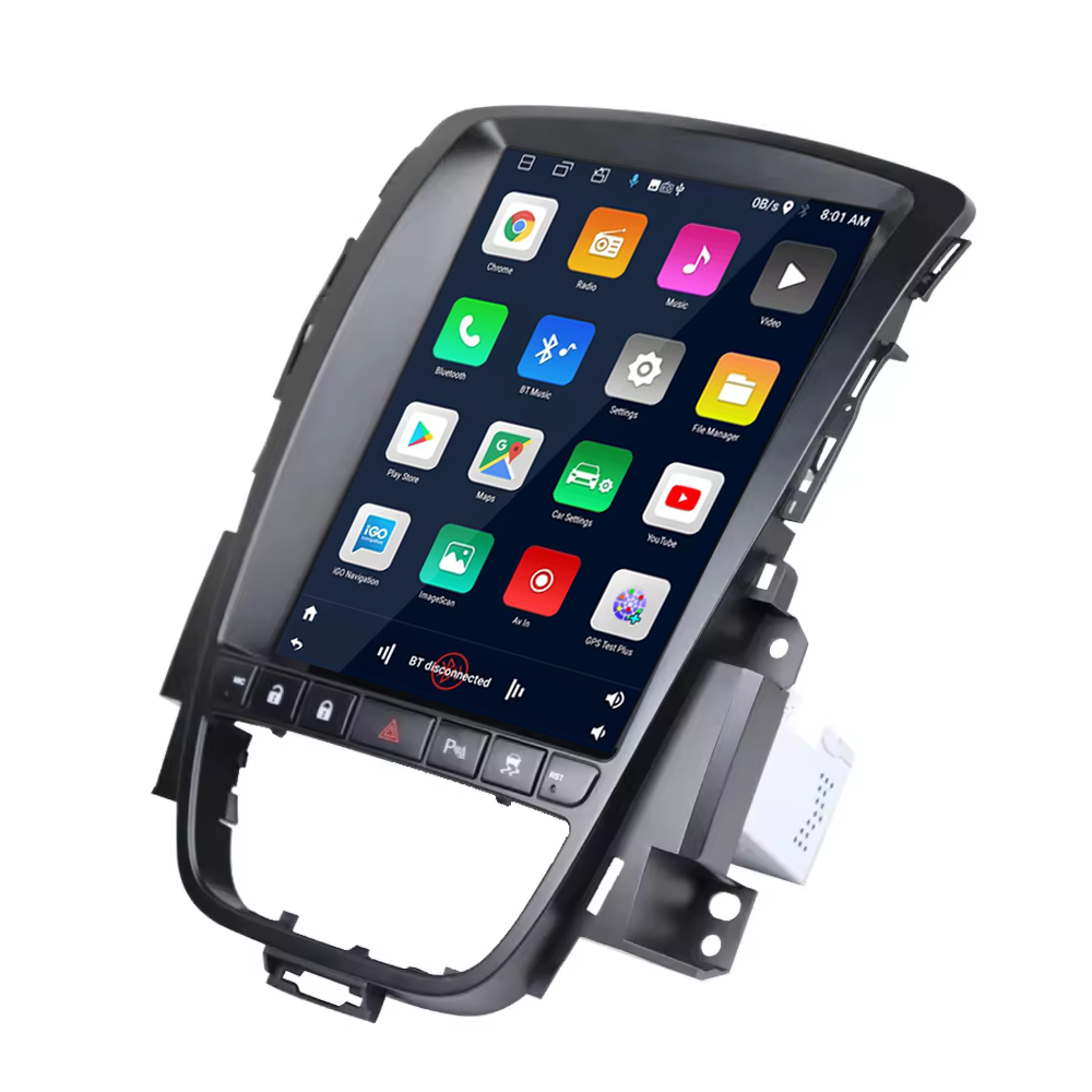 Wholesale Tesla Style 9.7 Inch Android 9 Car Radio System 2k Vertical Screen Car Dvd Player Gps Dsp For Opel Astra J 2012-2014