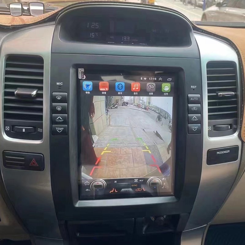 10.4-inch dvd car radio stereo android 11 touch screen multimedia player carplay for Toyota Prado 2002-2009