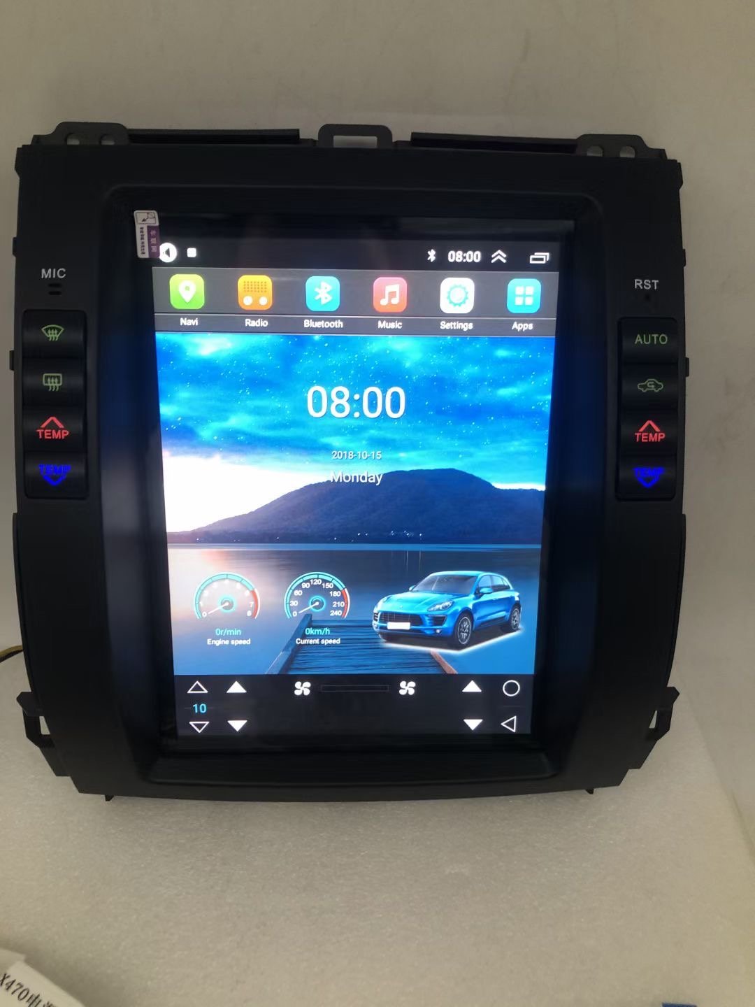 10.4-inch dvd car radio stereo android 11 touch screen multimedia player carplay for Toyota Prado 2002-2009