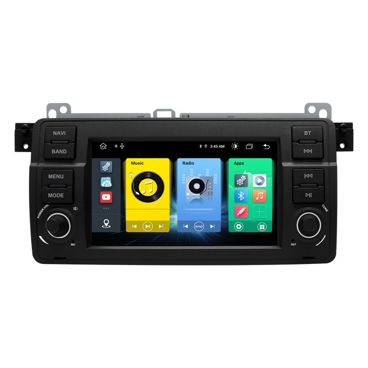 7 Inch 2 Din Android13 System Capacitive Screen Gps Navigation Audio Car Dvd Player For Bmw E46 Carplay