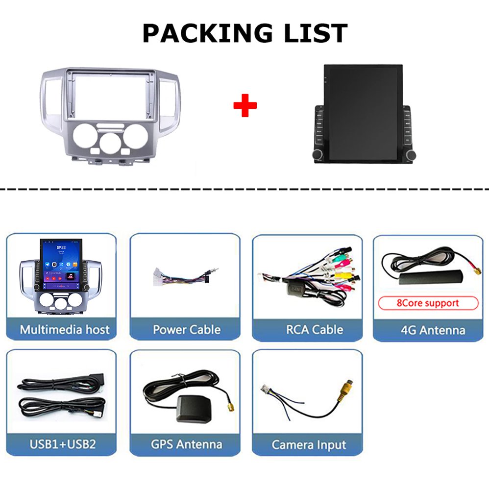 9.7'' Inch Android Car Radio for NISSAN NV200 2011-2016 dvd Tesla Vertical Screen Multimedia Stereo With Android Auto Carplay