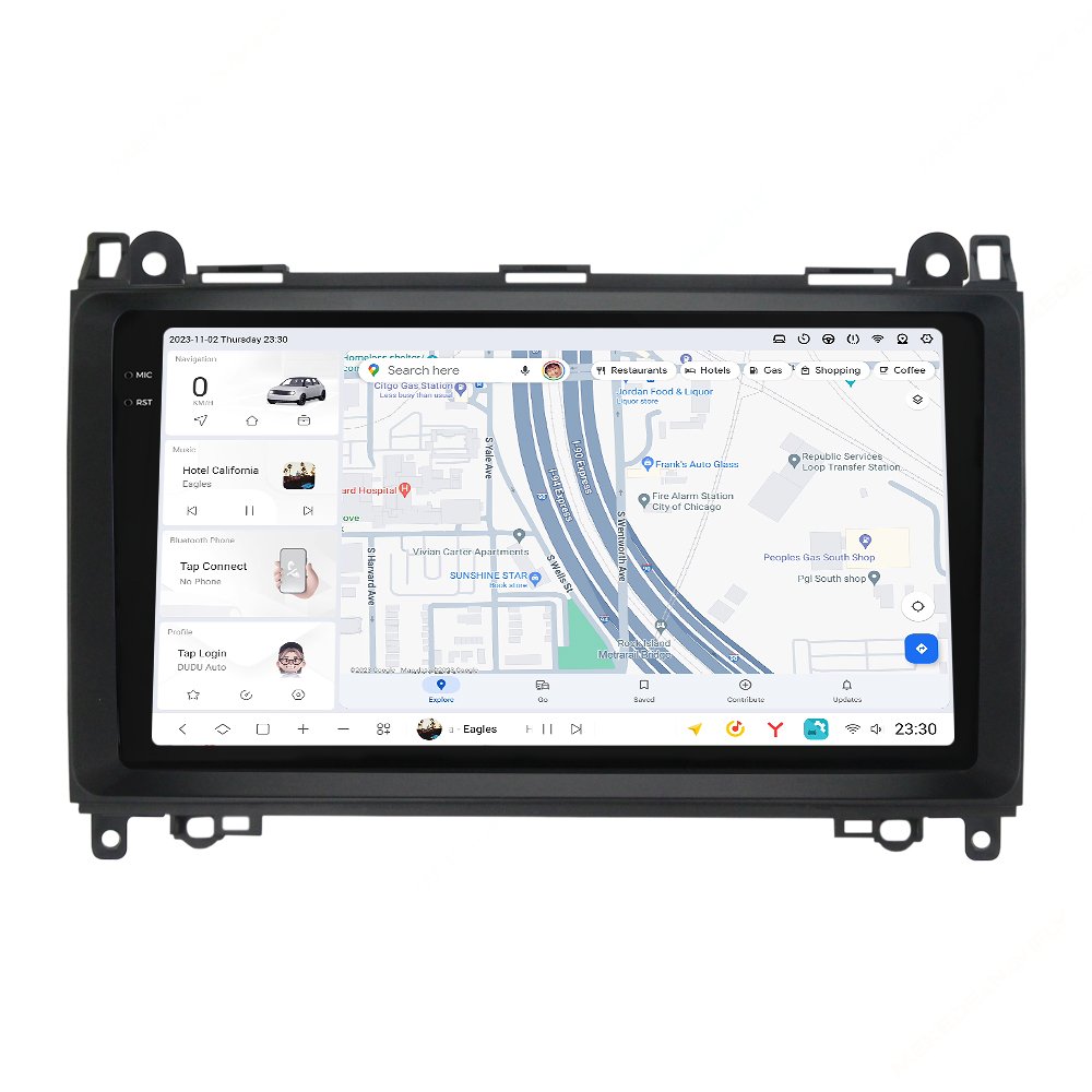DUDU7 Android 13 Car Radio 12G+512G Multimedia Player Navigation GPS For Mercedes-Benz W169 W245 B200 W906 Sprinter W639 Vito