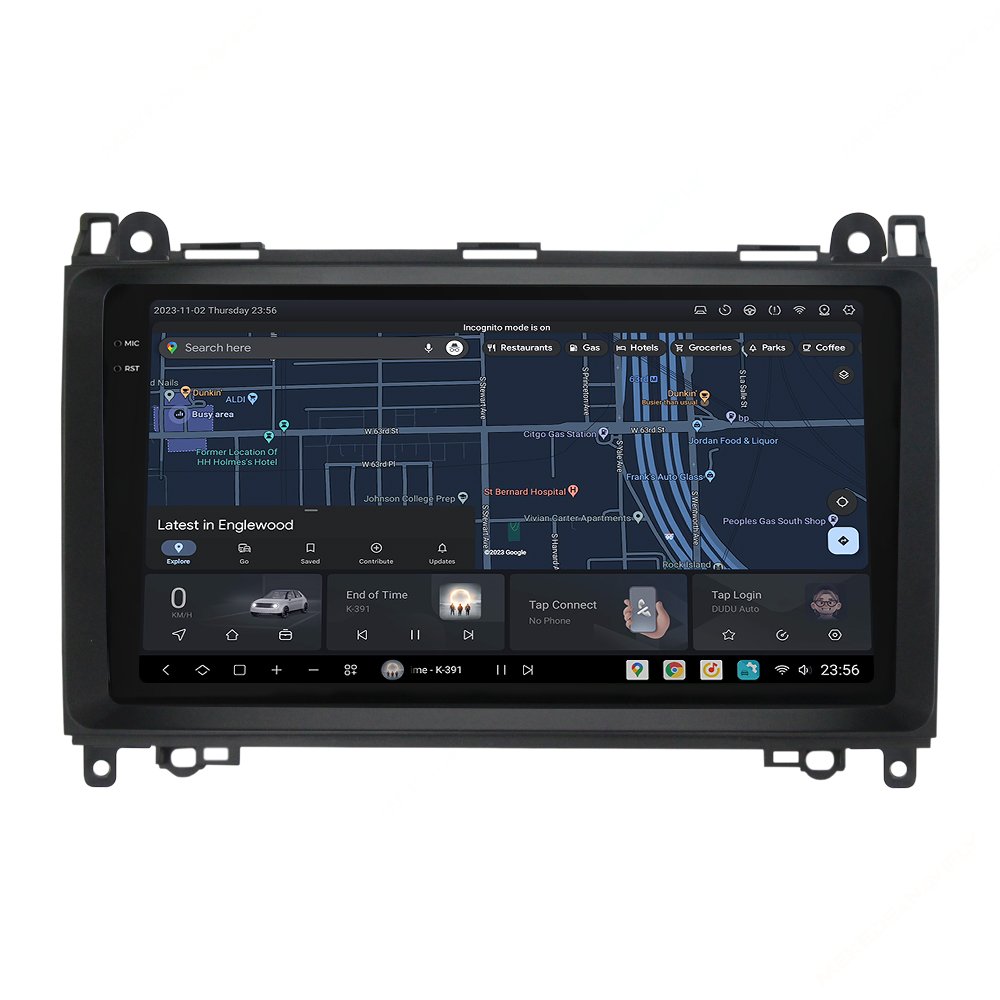 DUDU7 Android 13 Car Radio 12G+512G Multimedia Player Navigation GPS For Mercedes-Benz W169 W245 B200 W906 Sprinter W639 Vito