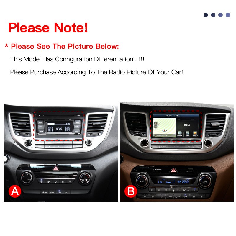 Car Radio For Hyundai Tucson 2015-2018 Tesla Style Screen Multimedia Video Player Navigation GPS Android 13 Carplay BT Wifi DSP