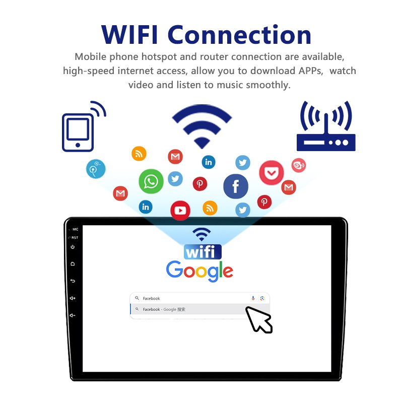 Factory L1 9nch Universal Car DVD Player Stereo Android Audio Wifi Radio Touch Screen IPS 2.5D Multimedia for Car GPS Navigation