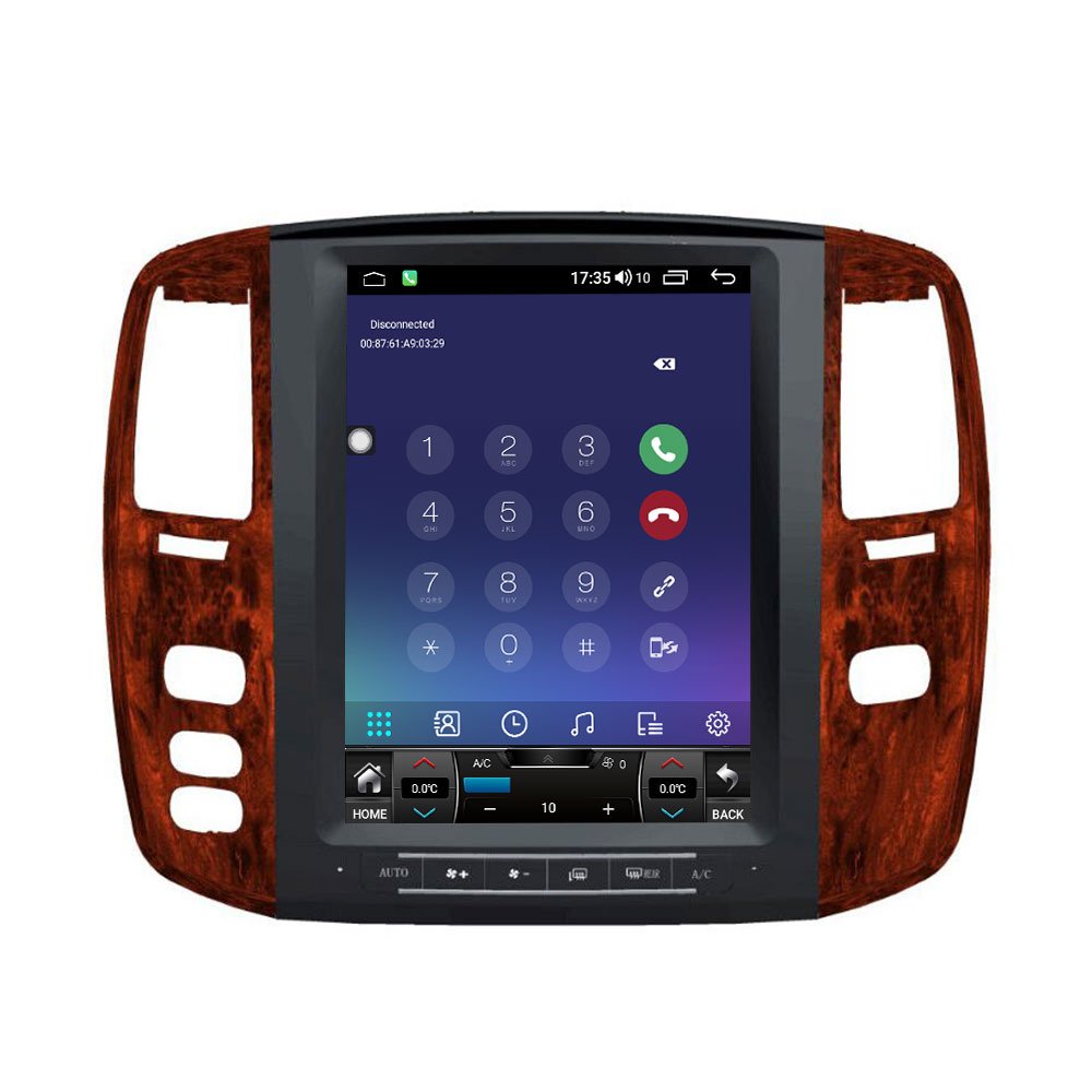 Tesla Style 12.1 inch Vertical Screen Stereo Android Car Radio Audio Player For Lexus Lx470 2002 2003 2004 2005 2006 2007