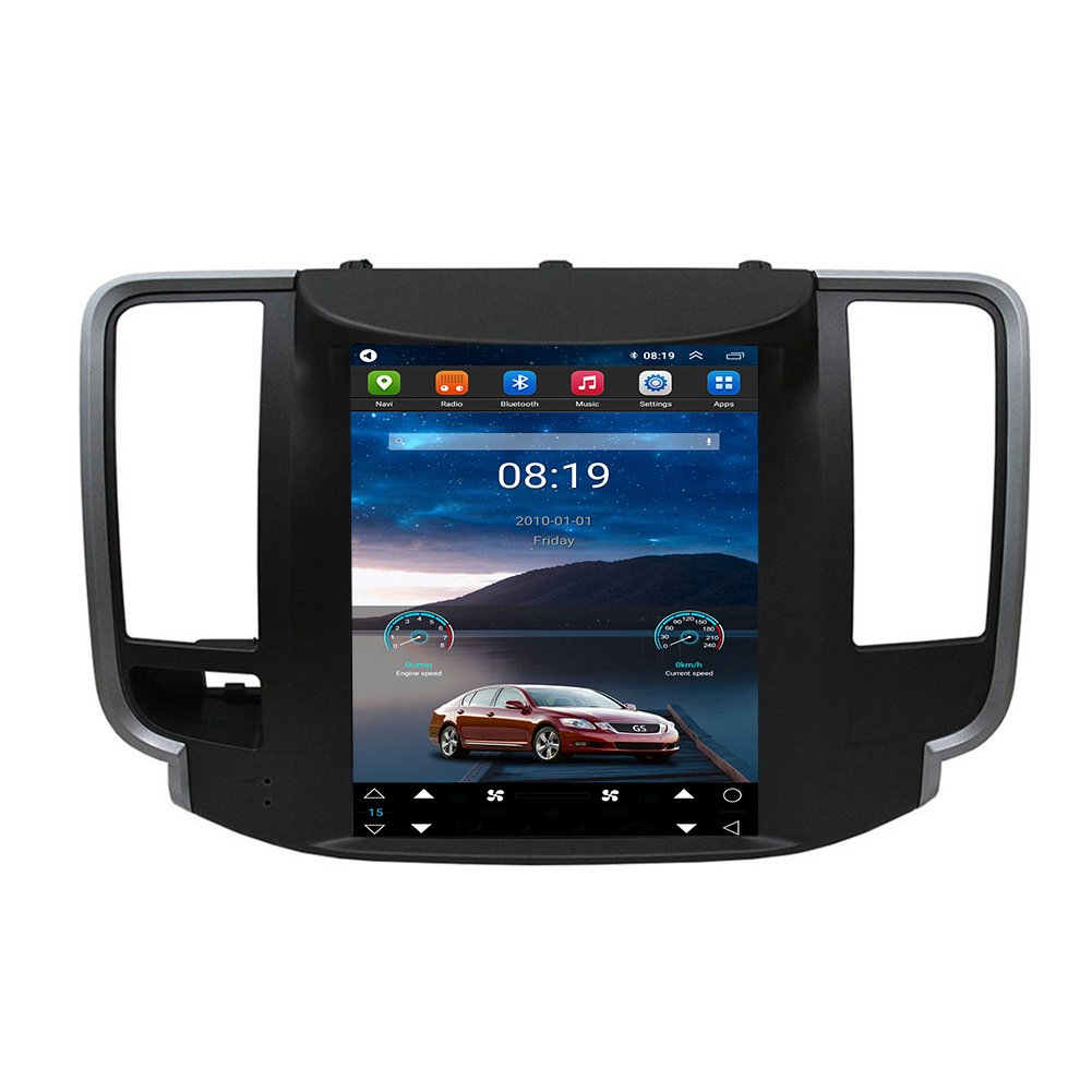 9.7inch Touch Screen Car DVD Player Android Auto Radio Multimedia System GPS For Tesla Style Nissan Teana 2008 - 2012