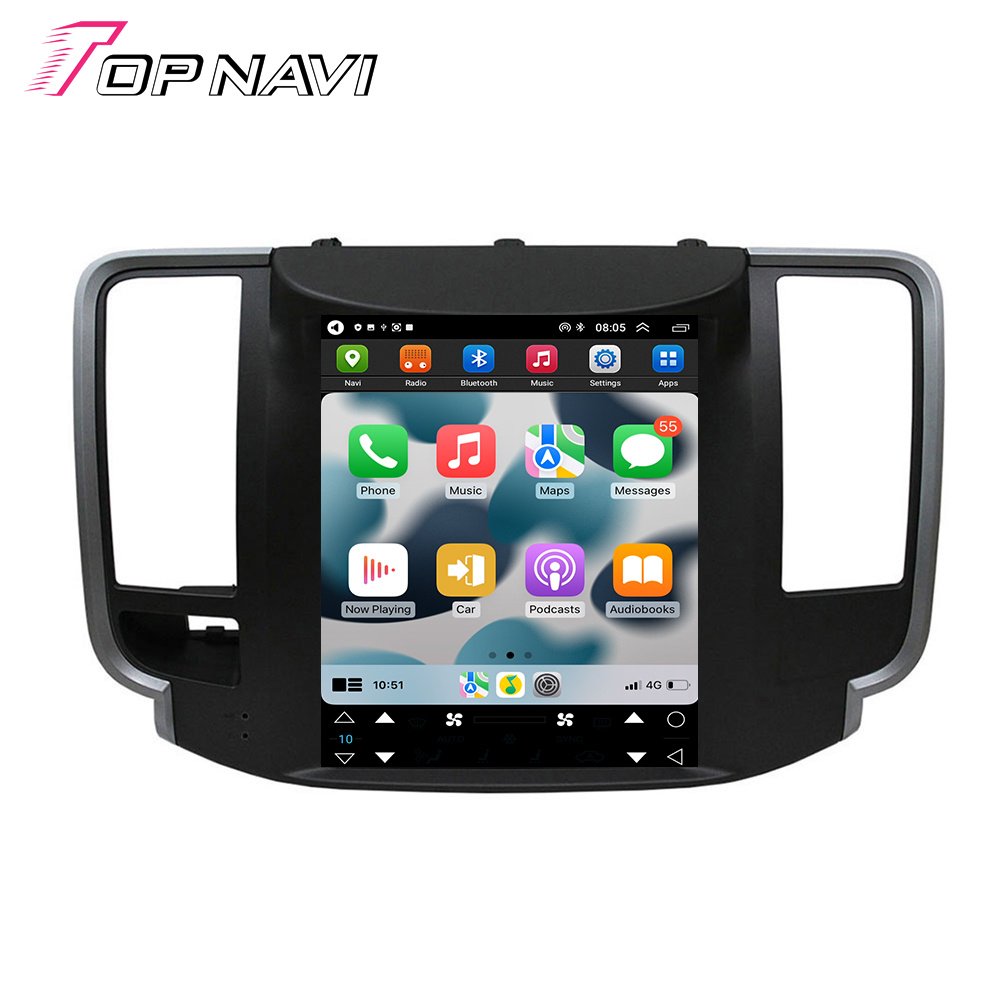 9.7inch Touch Screen Car DVD Player Android Auto Radio Multimedia System GPS For Tesla Style Nissan Teana 2008 - 2012