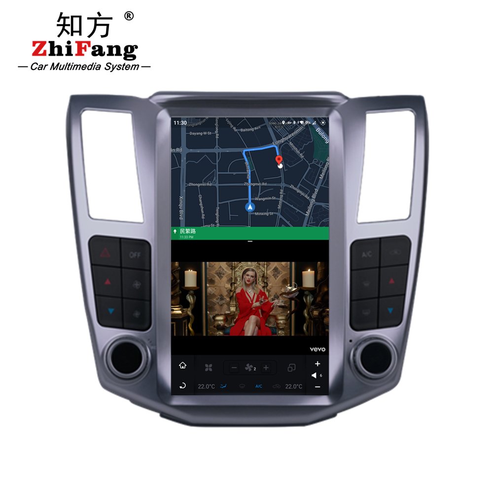 Android 11.0 8 core Car DVD Player For 2003-2012 Harrier 11.8inch IPS screen gps navigation carplay bluetooth carplay android