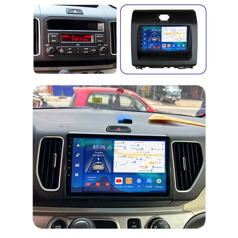 2 DIN Android Radio Stereo Touch Screen Radio carplay For KIA RAY 2011-2012 7 INCH Car DVD Player Navigation GPS