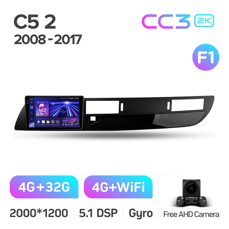 TEYES CC3 2K Car DVD Player For Citroen C5 2 2008 - 2017 9 Inch Android Navigation Car DVD Player
