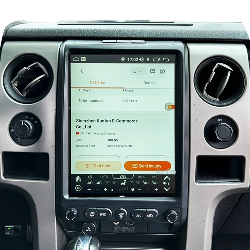Navigation Car DVD Player Stereo Aftermarket Android Radio for Ford F150 2009 2013 2014 Two Din Tesla Style Touch Screen
