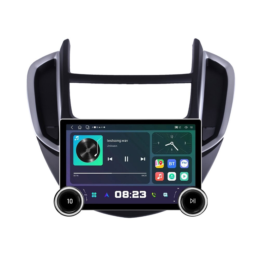 11.8 Inch 2K Dual Knobs 2 Din QLED Screen Car Radio For Chevrolet Trax 2014 2015 2016 Multimedia Player Android Auto Carplay
