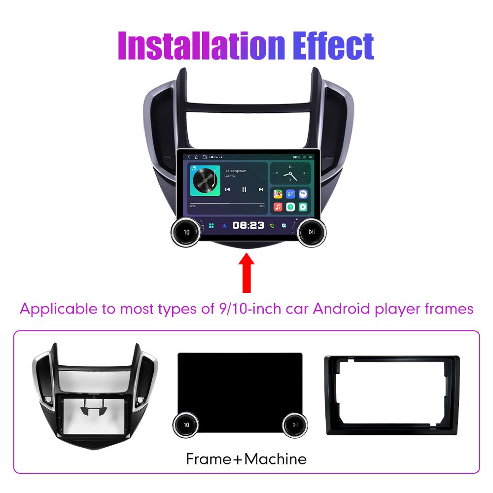 11.8 Inch 2K Dual Knobs 2 Din QLED Screen Car Radio For Chevrolet Trax 2014 2015 2016 Multimedia Player Android Auto Carplay